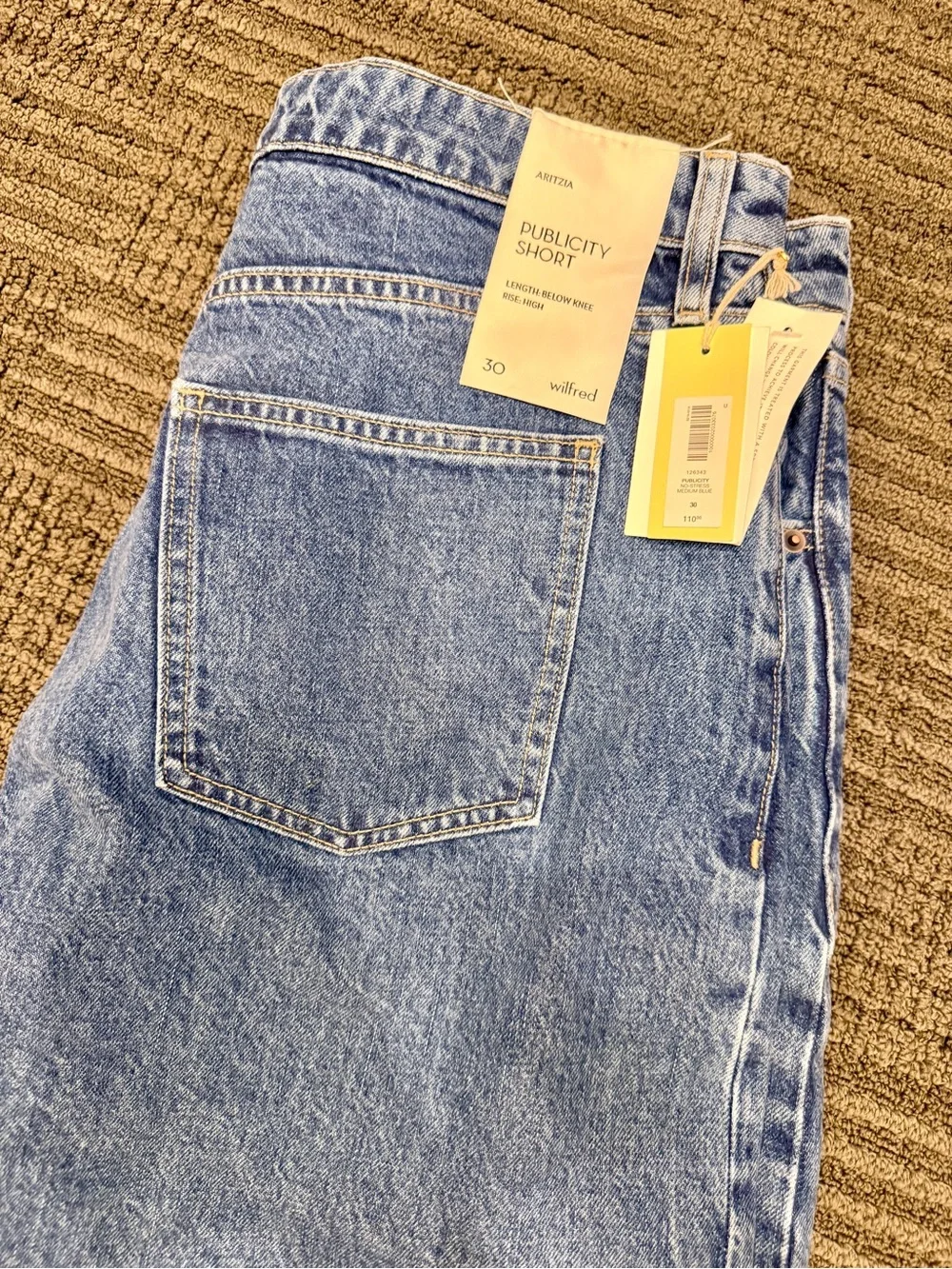Aritzia Publicity Denim Shorts NWT